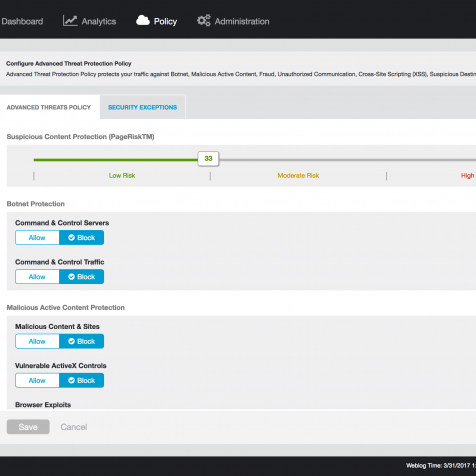 Barracuda - Web Security Services - ATD - Dashboard - 01